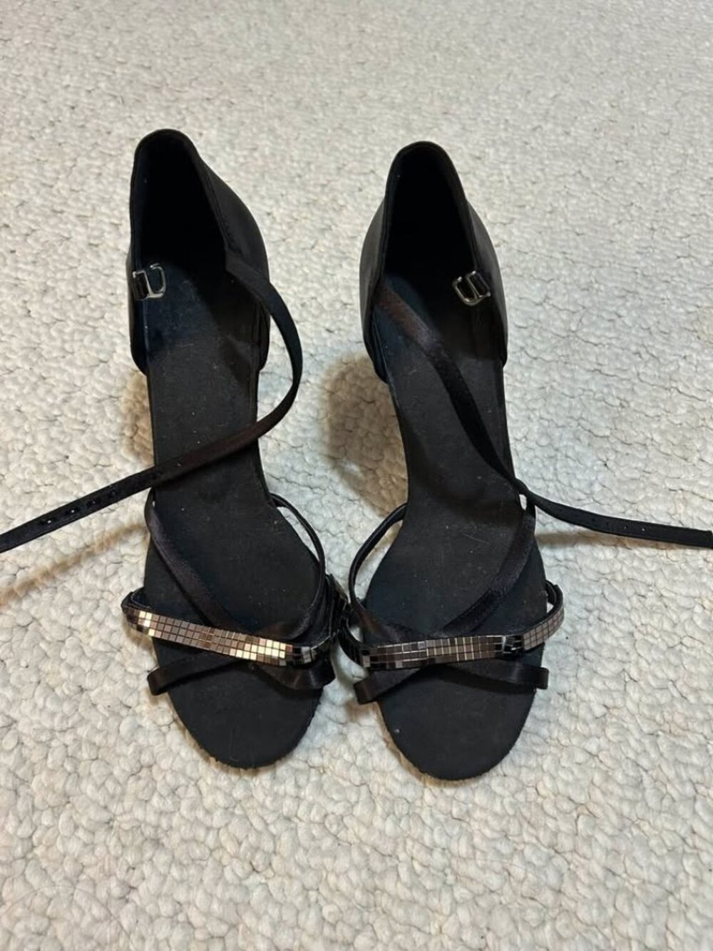 NWT Black Ballroom Latin Dance Shoes Size 6.5